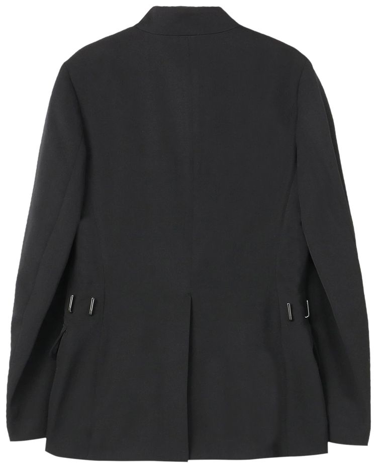 Yohji Yamamoto Pour Homme Flap Pocket Stand Collar Jacket Black