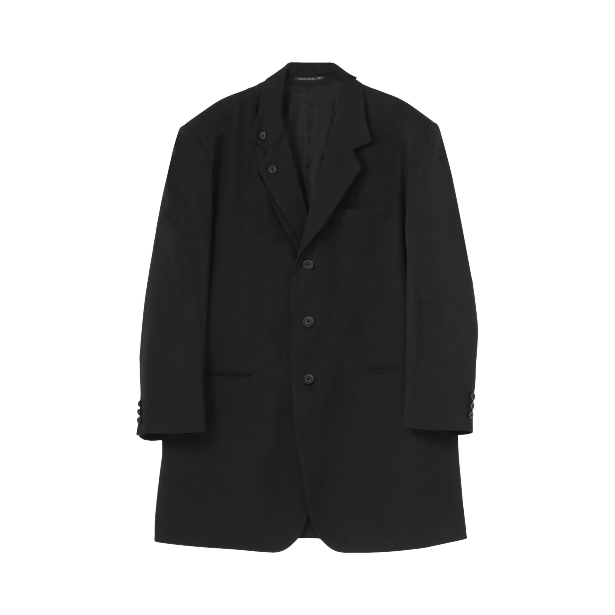 Buy Yohji Yamamoto Pour Homme Right Double Gabardine Jacket 'Black