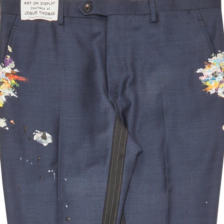 Gallery Dept x Lanvin Paint Splatter Trousers Navy