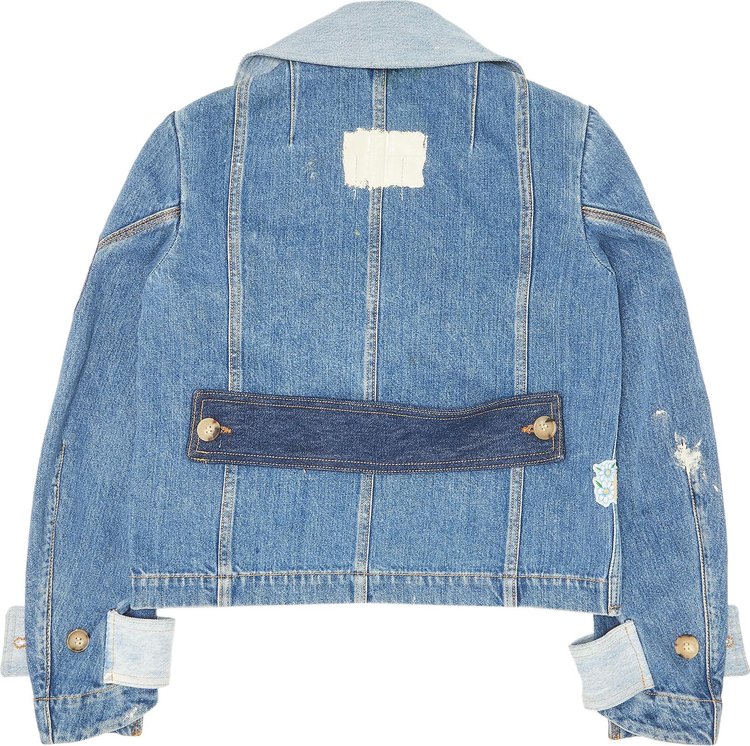 Gallery Dept x Lanvin Double Breasted Denim Jacket Blue