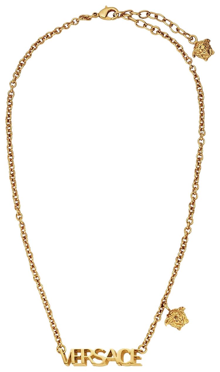 Versace Logo Necklace Gold