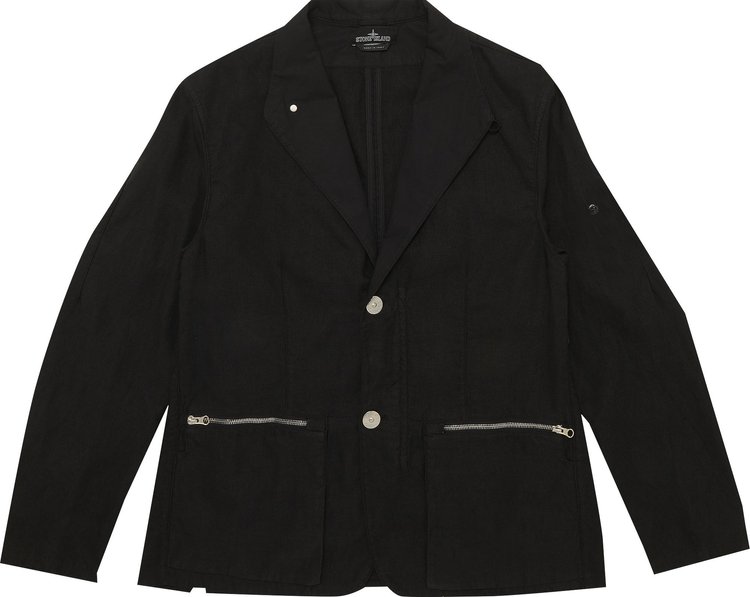 Stone Island Shadow Project Linen Blazer 'Black'