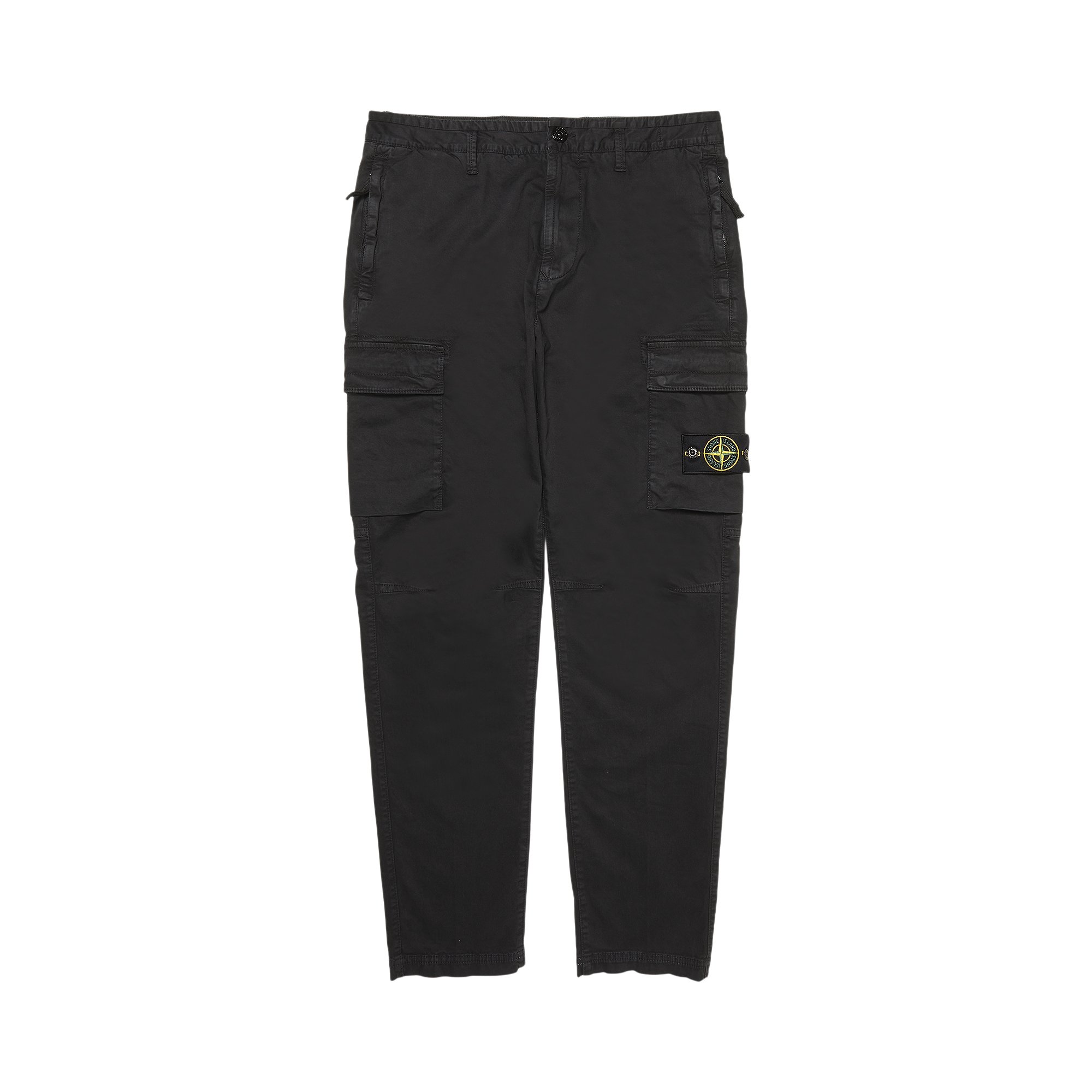 Buy Stone Island Logo Patch Cargo Pants 'Washed Black' - 761530404 ...