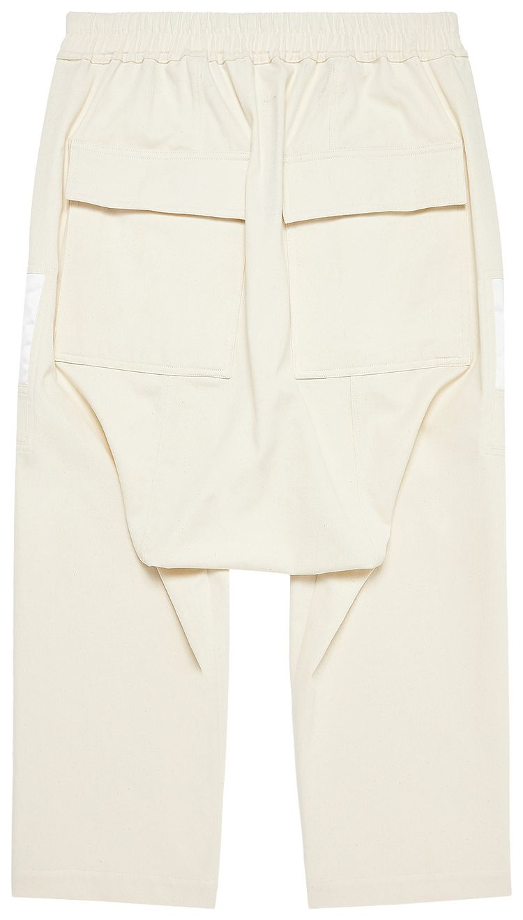 Rick Owens Drawstring Cropped Pants Natural