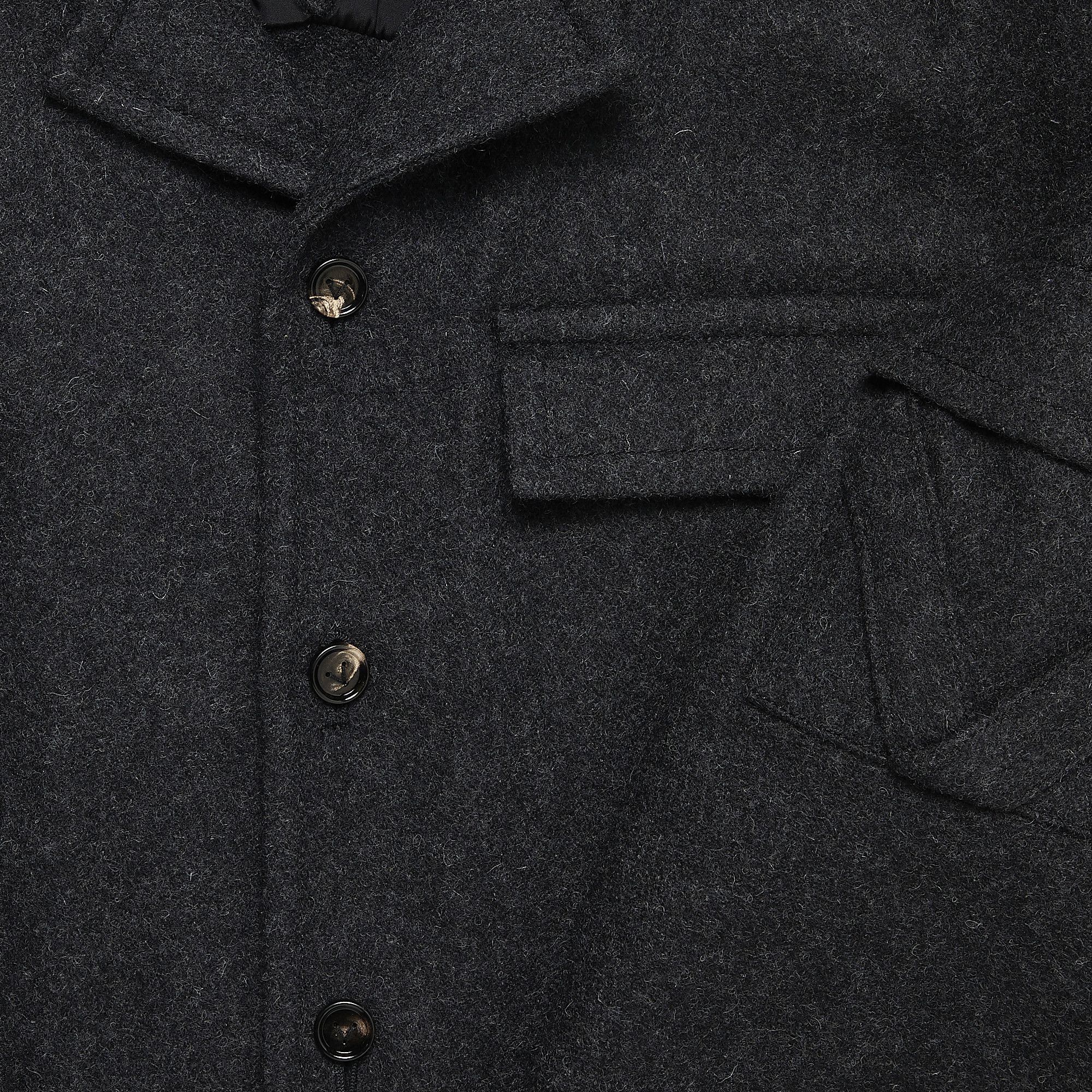 Buy Bottega Veneta Military Felt Shirt 'Charcoal' - 690507 V0BJ0