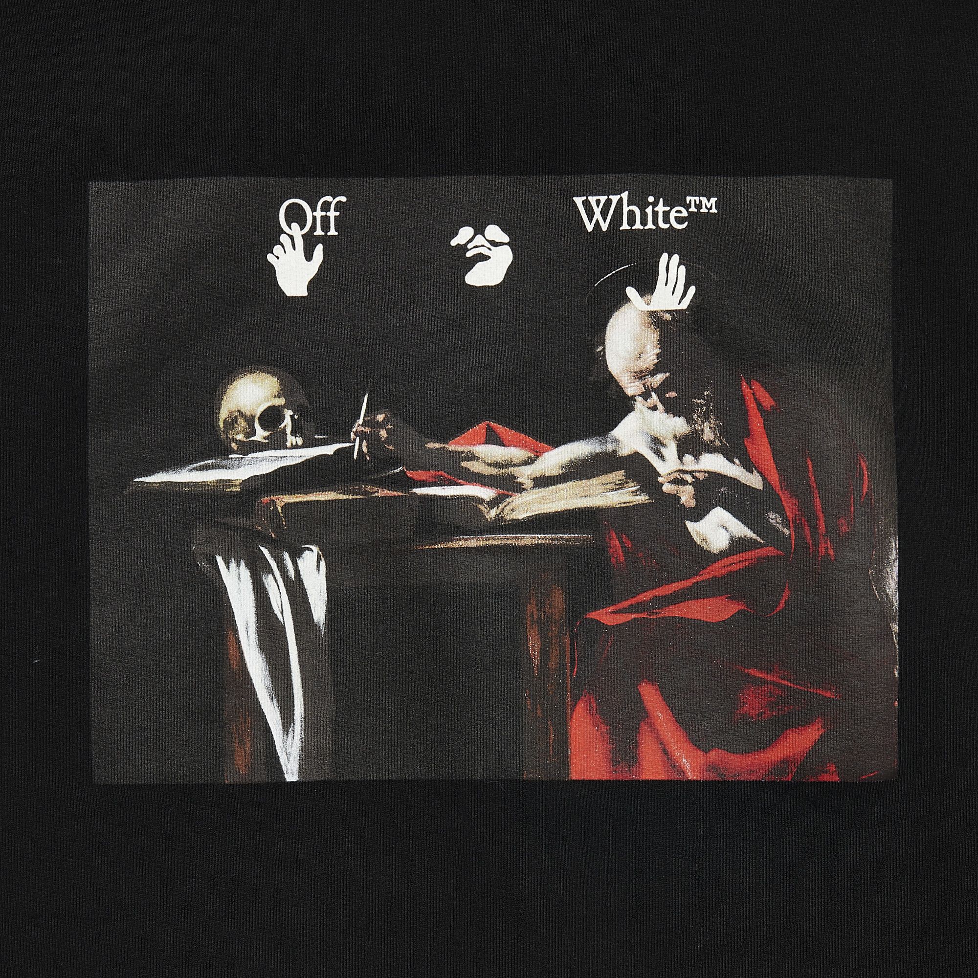 【70％OFF】 Buy Off-White 'Black Hoodie Over Paint Caravag 絵画