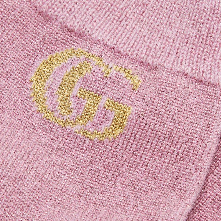 Gucci Metallic Socks RoseateYellow