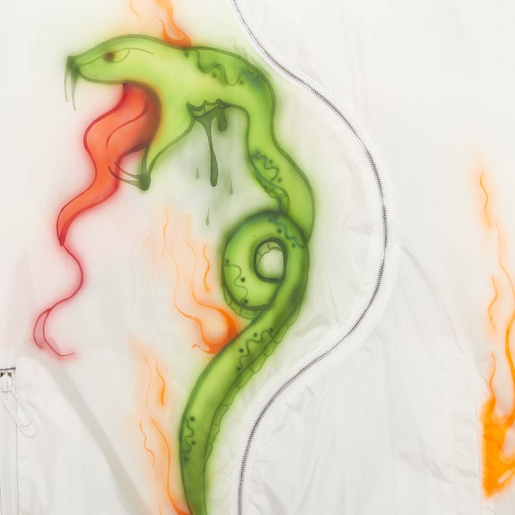 Off White Babybrush Shell Suit Hoodie White Multicolor