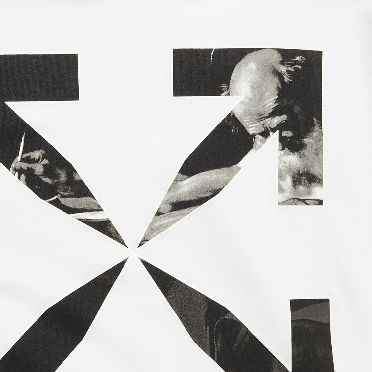 Off White Carav Arrow Over Hoodie WhiteBlack