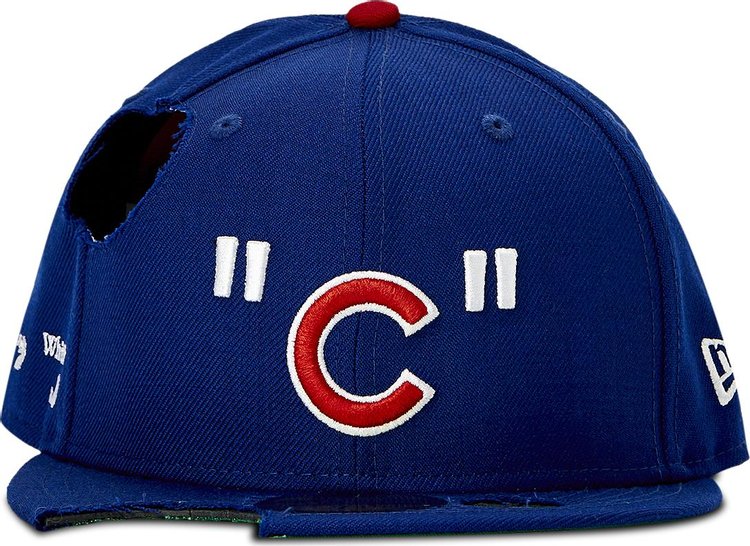 Buy Off-White x MLB Chicago Cubs Cap 'Blue/Red' - OMLB038G21FAB0034525