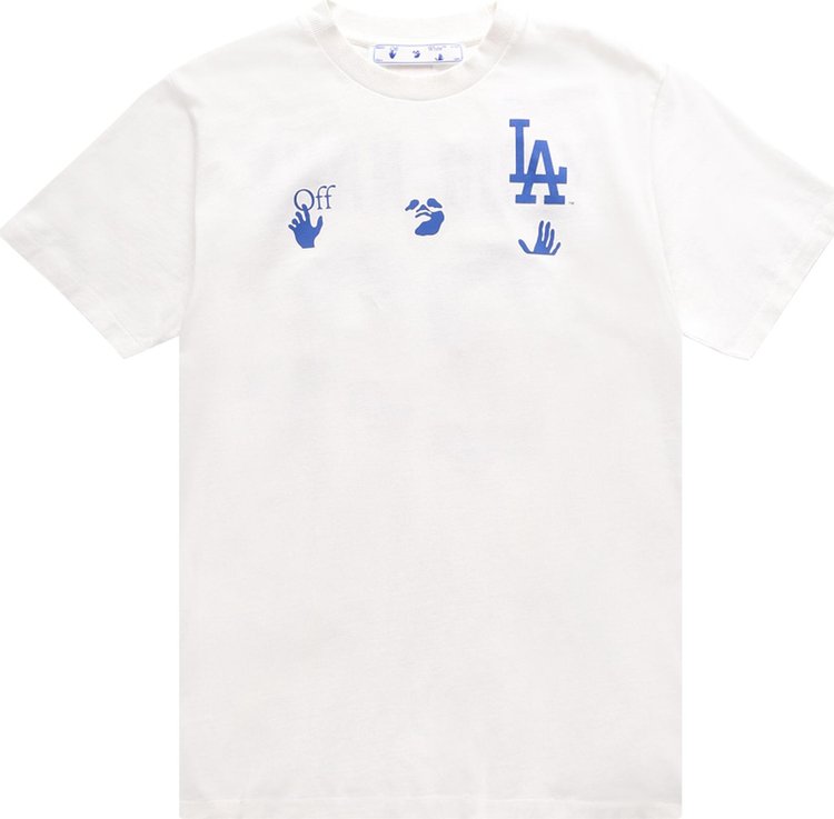 Off-White x MLB Los Angeles Dodgers Tee 'Cream/Blue'