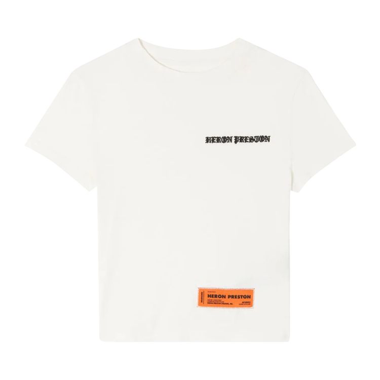 Buy Heron Preston Gothic Baby Tee 'Off White/Black