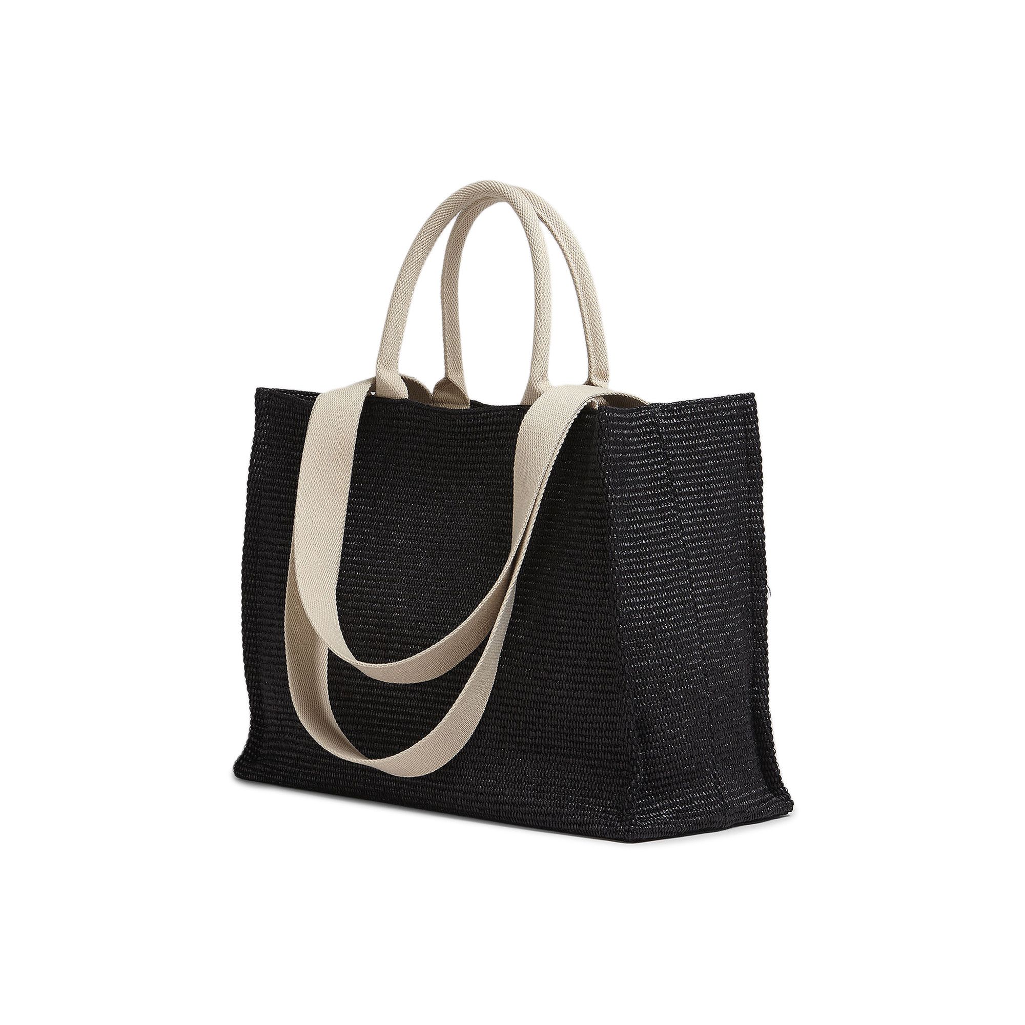 ✨極美品✨MARNI　3D　CUBE　MOVEN　SHOPPING　BAG Large Tote in natural-coloured raffia-effect fabric | Marni