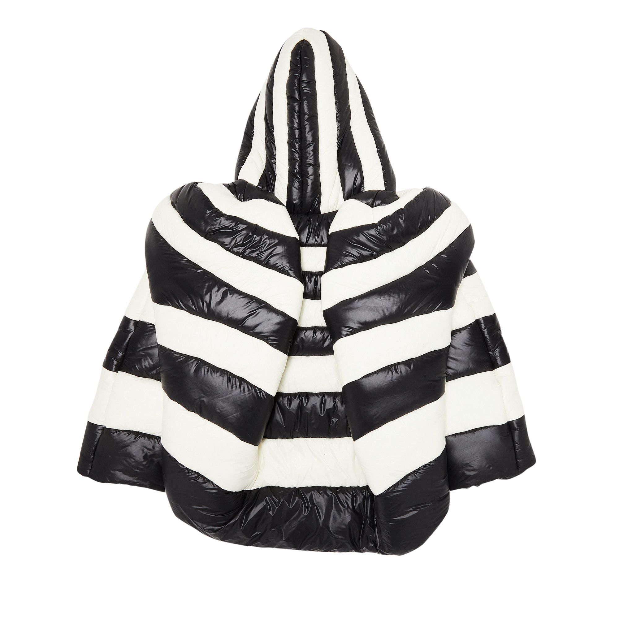 Buy Marc Jacobs Striped Oversized Puffer Jacket 'Black/White