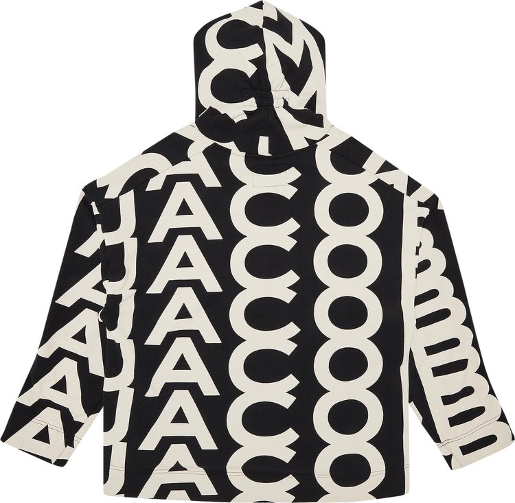 Marc Jacobs Monogram Oversized Hoodie BlackIvory