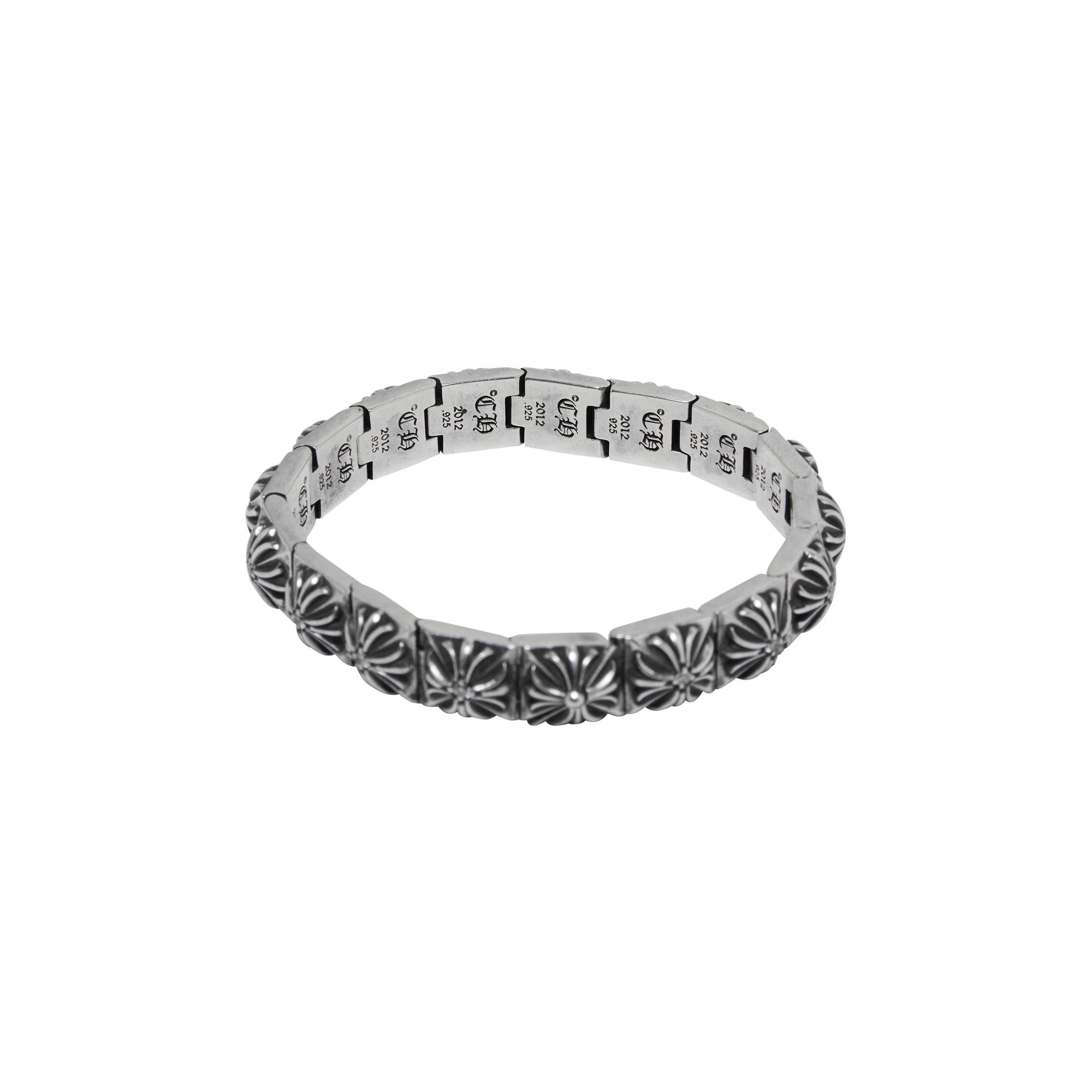 Buy Chrome Hearts Cross Link Bracelet Silver 1383 100000606CLB SILV GOAT