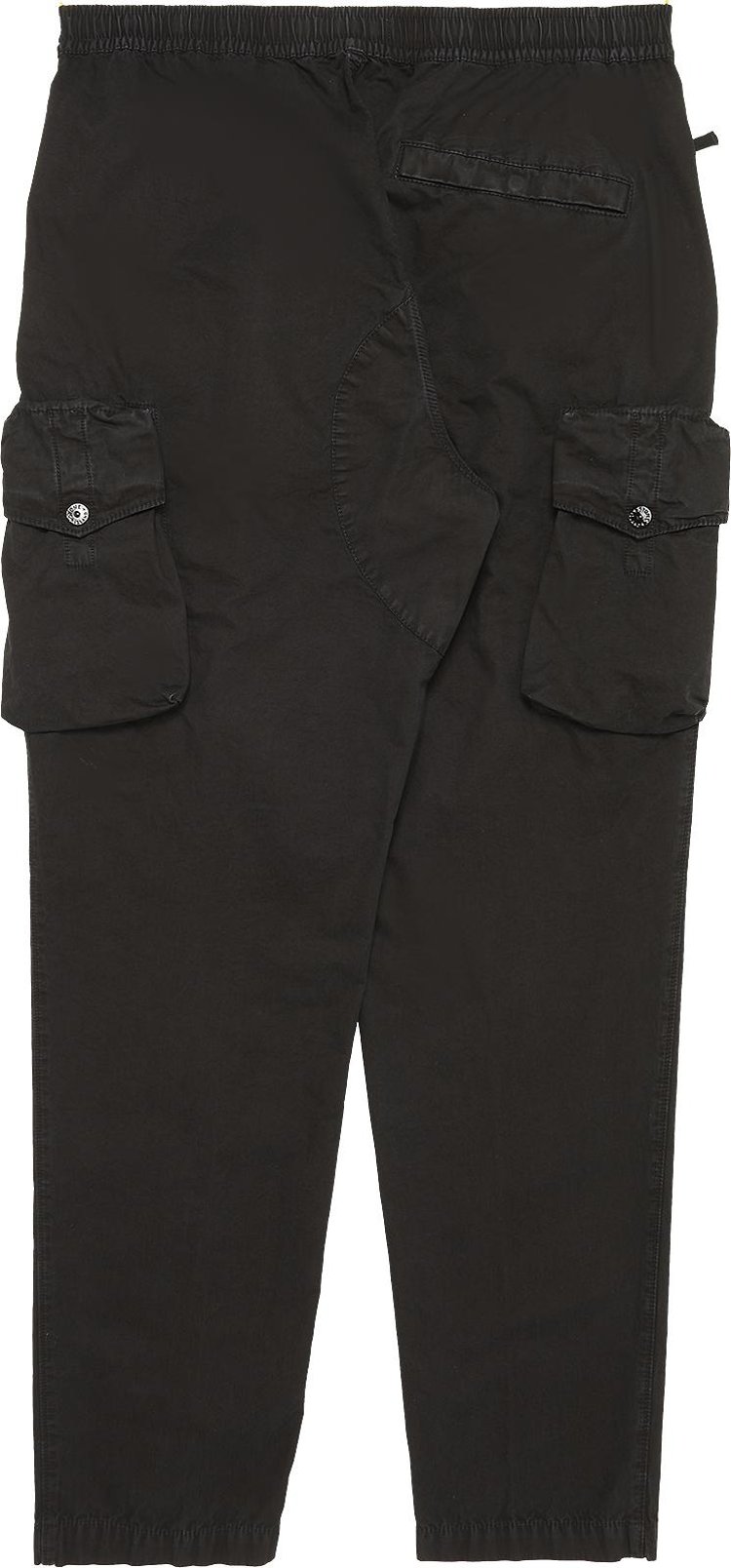 Stone Island Brushed Cotton Canvas Cargo Pants Black