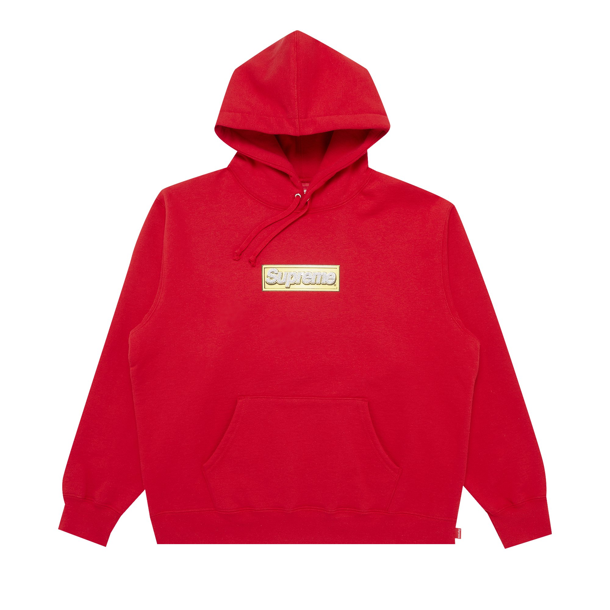 Supreme Bling Box Logo Hooded Sweatshirt 'Red'