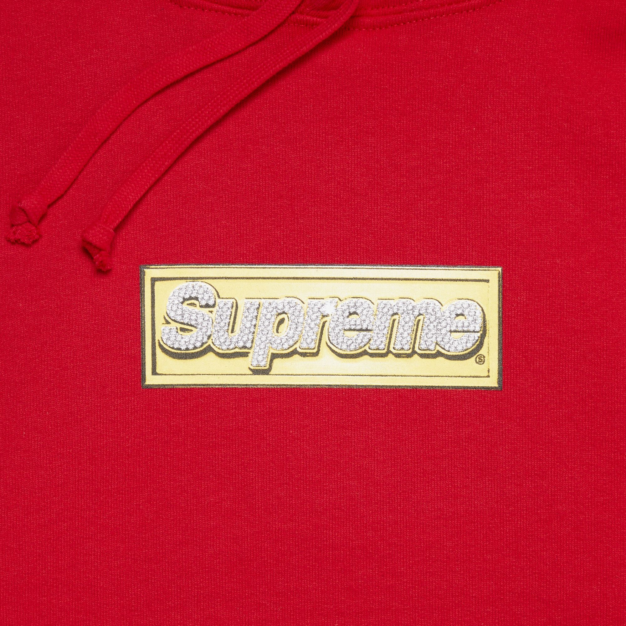 Supreme bling hooded sweatshirt red new arrivals