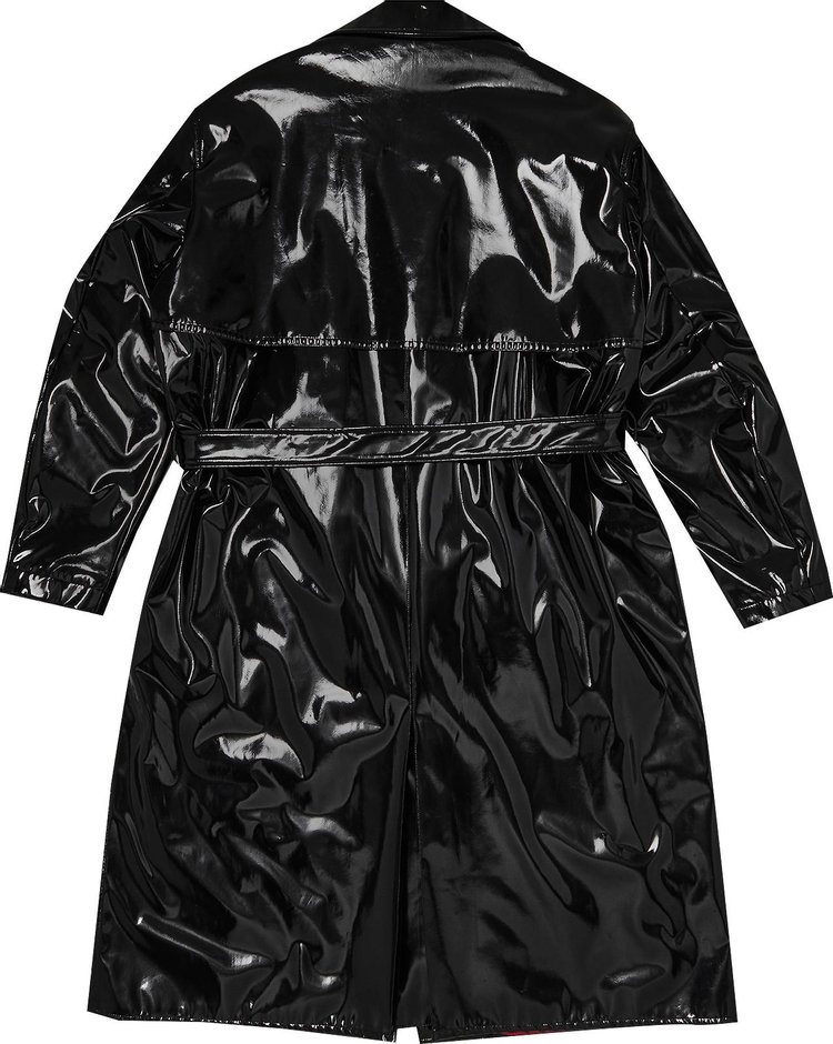 Versace Patent Leather Jacket Black