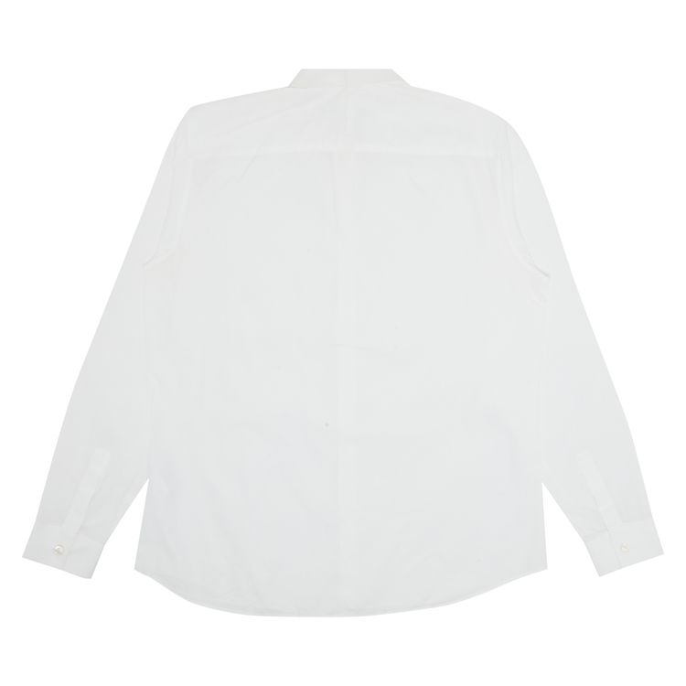 Givenchy Metal Collar Tip Button Up Shirt White