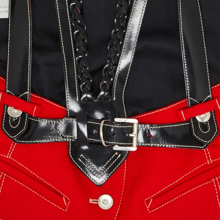 Vintage Jean Paul Gaultier Harness Corset RedBlack