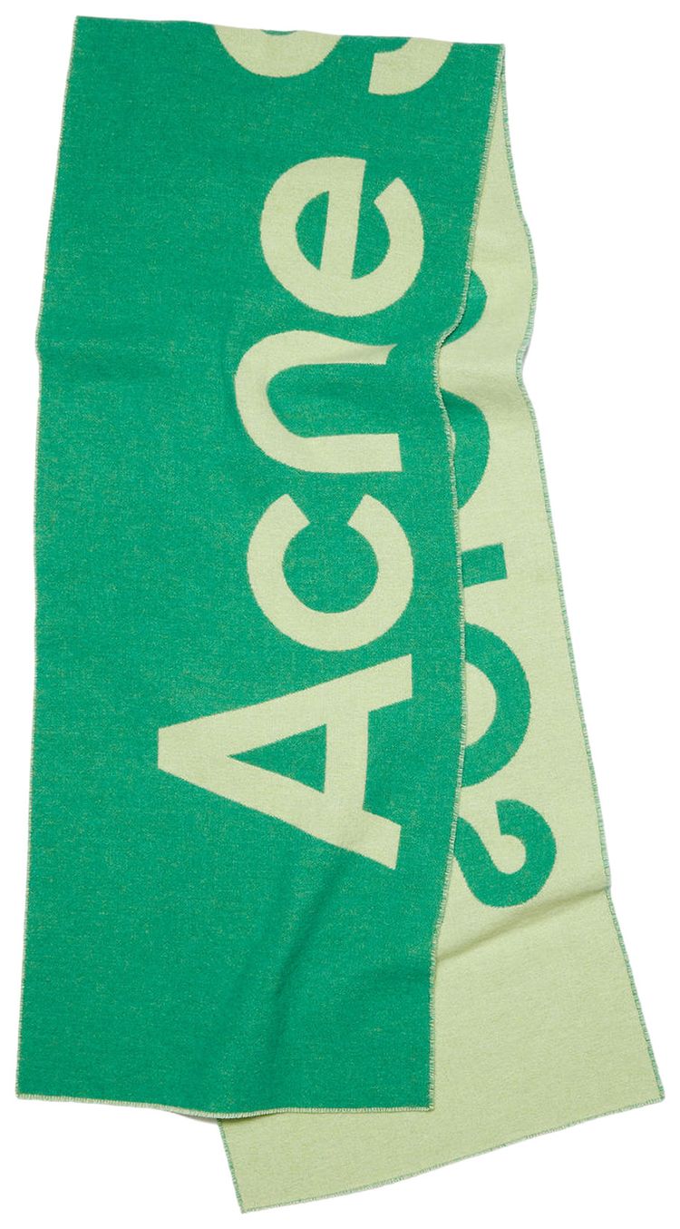 Acne Studios Toronto Scarf 'Green/Lime Green'