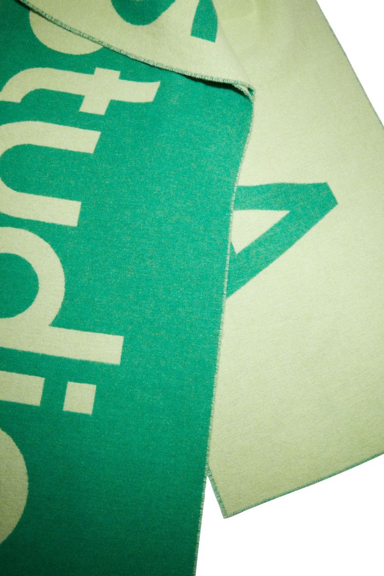 Acne Studios Toronto Scarf GreenLime Green
