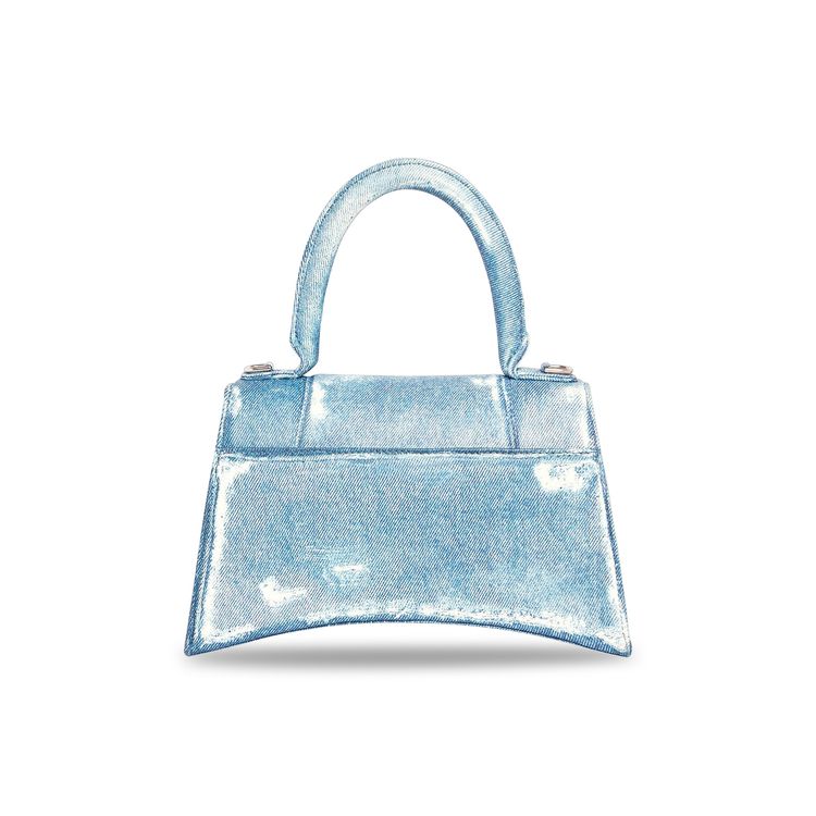 Balenciaga Denim Hourglass Small Handbag Indigo