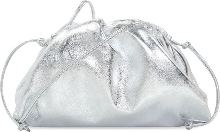 Bottega Veneta // Silver Mini Pouch Bag – VSP Consignment