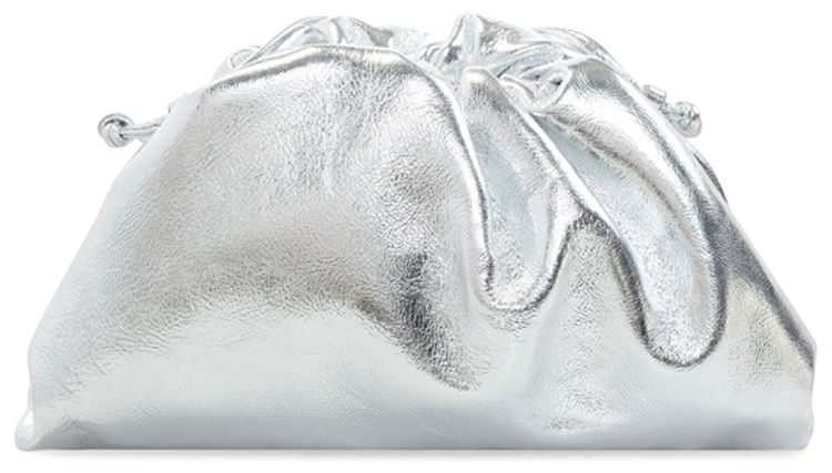 Bottega Veneta Mini Pouch Silver