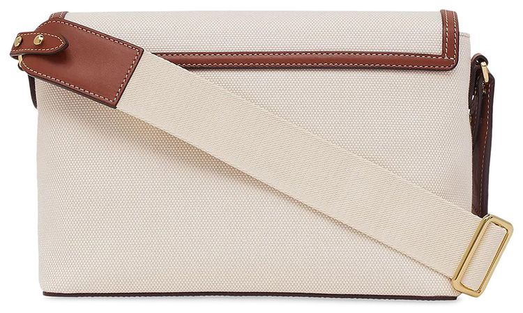 Burberry Horseferry Print Canvas Note Crossbody Bag NaturalMalt Brown