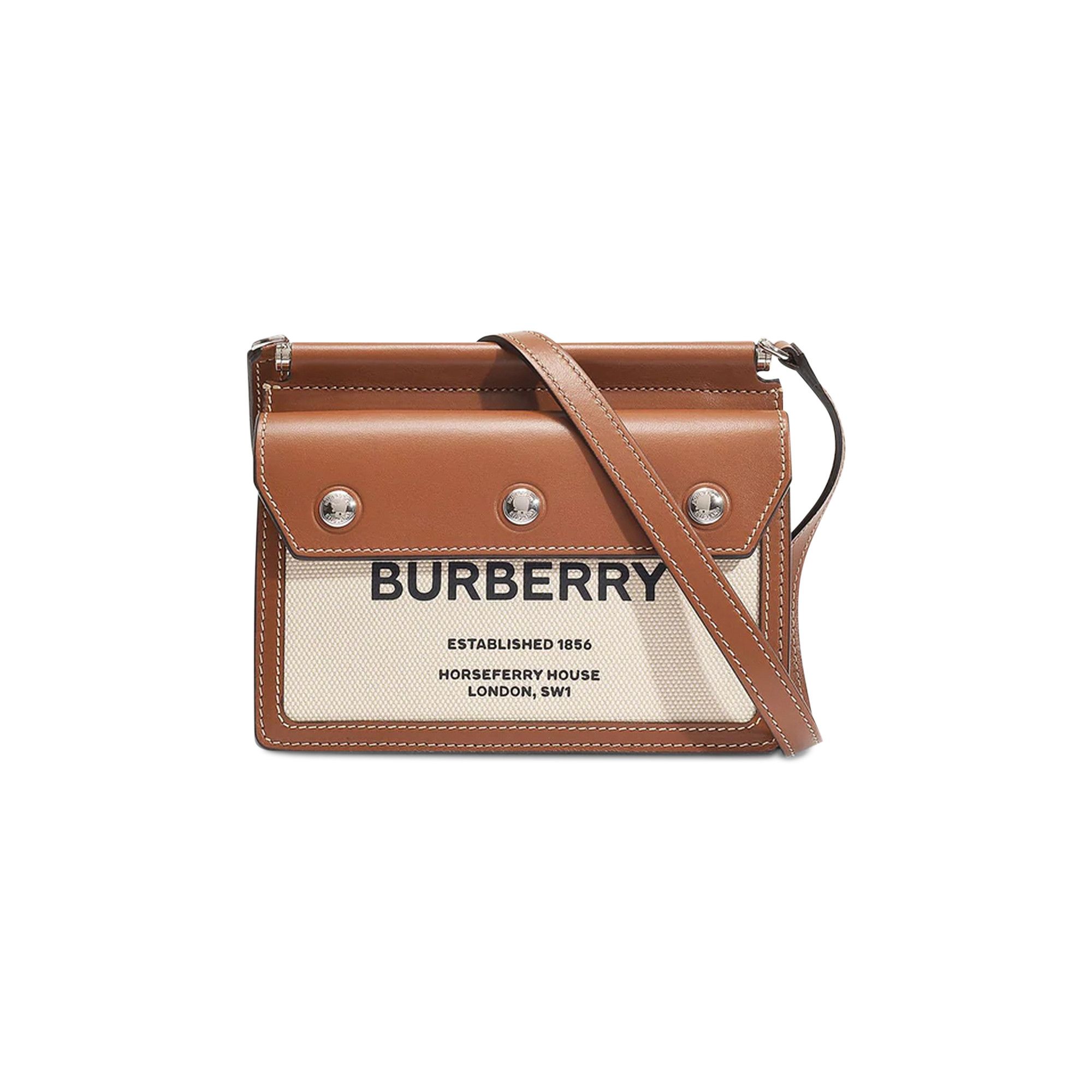 Mini leather title new arrivals bag with pocket detail
