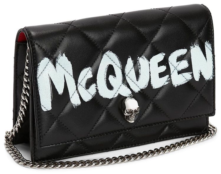 Alexander Mcqueen Small Skull Bag BlackIvory