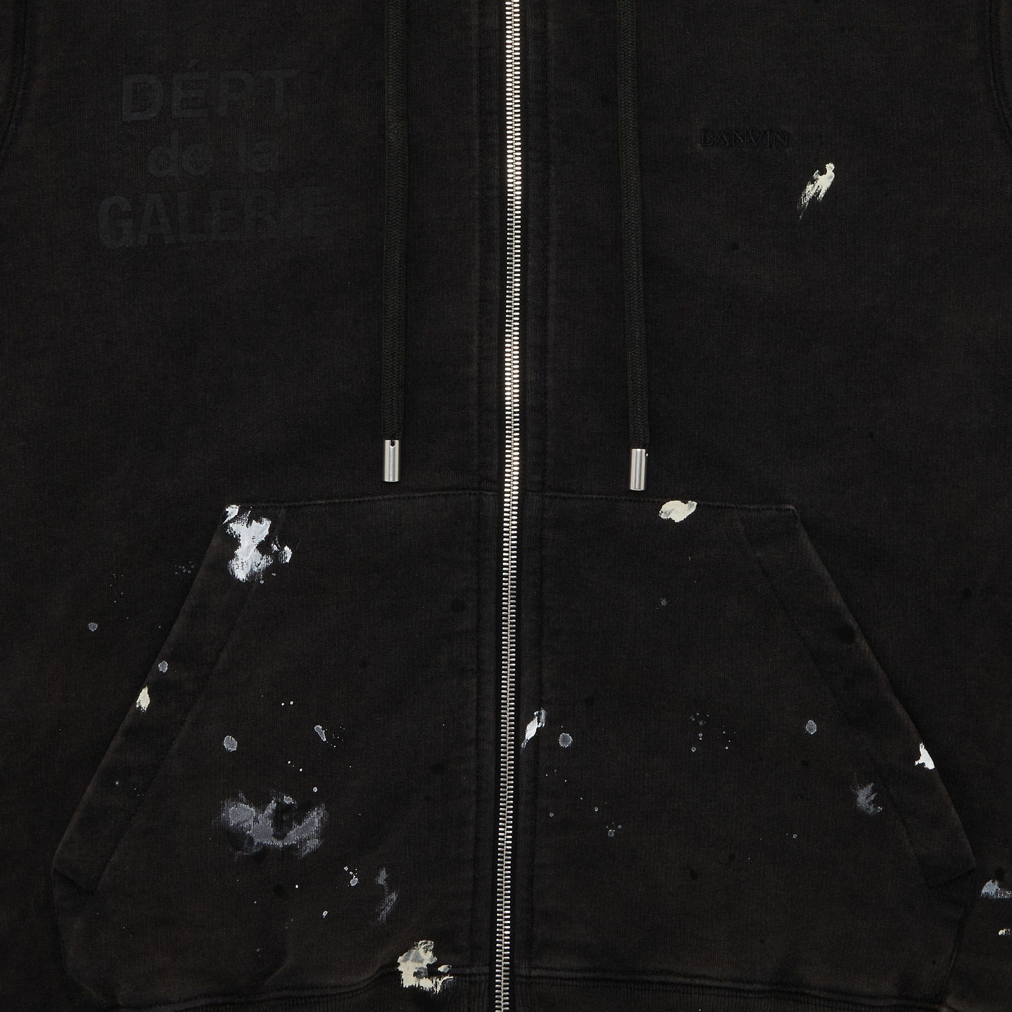 Buy Gallery Dept. x Lanvin Paris Embroidered Zipped Hoodie Buy Gallery Dept. x Lanvin Paris Embroidered Zipped Hoodie
