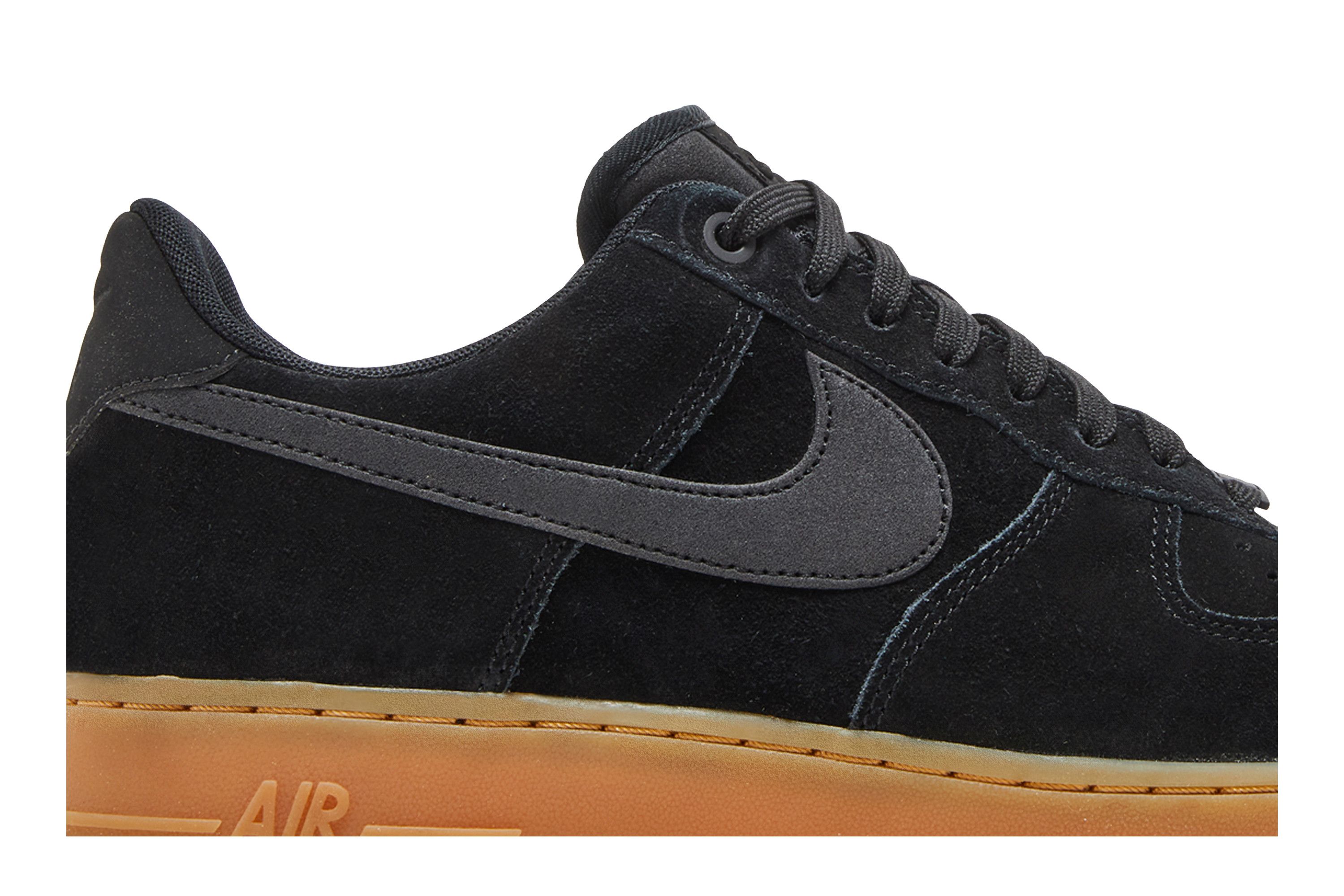 Size 10.0 Air Force 1 07 LV8 Suede Black Gum