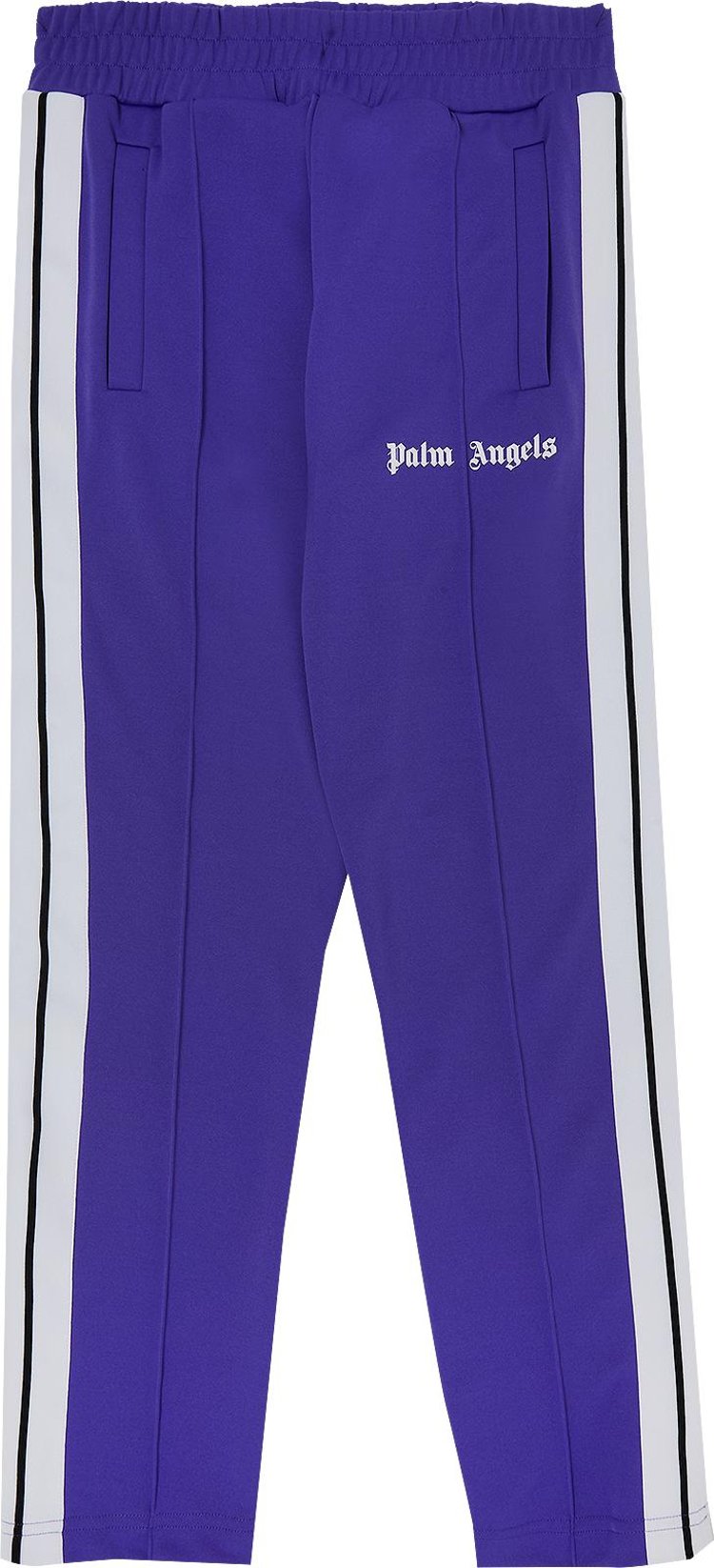Palm Angels Slim Track Pants 'Purple/White'