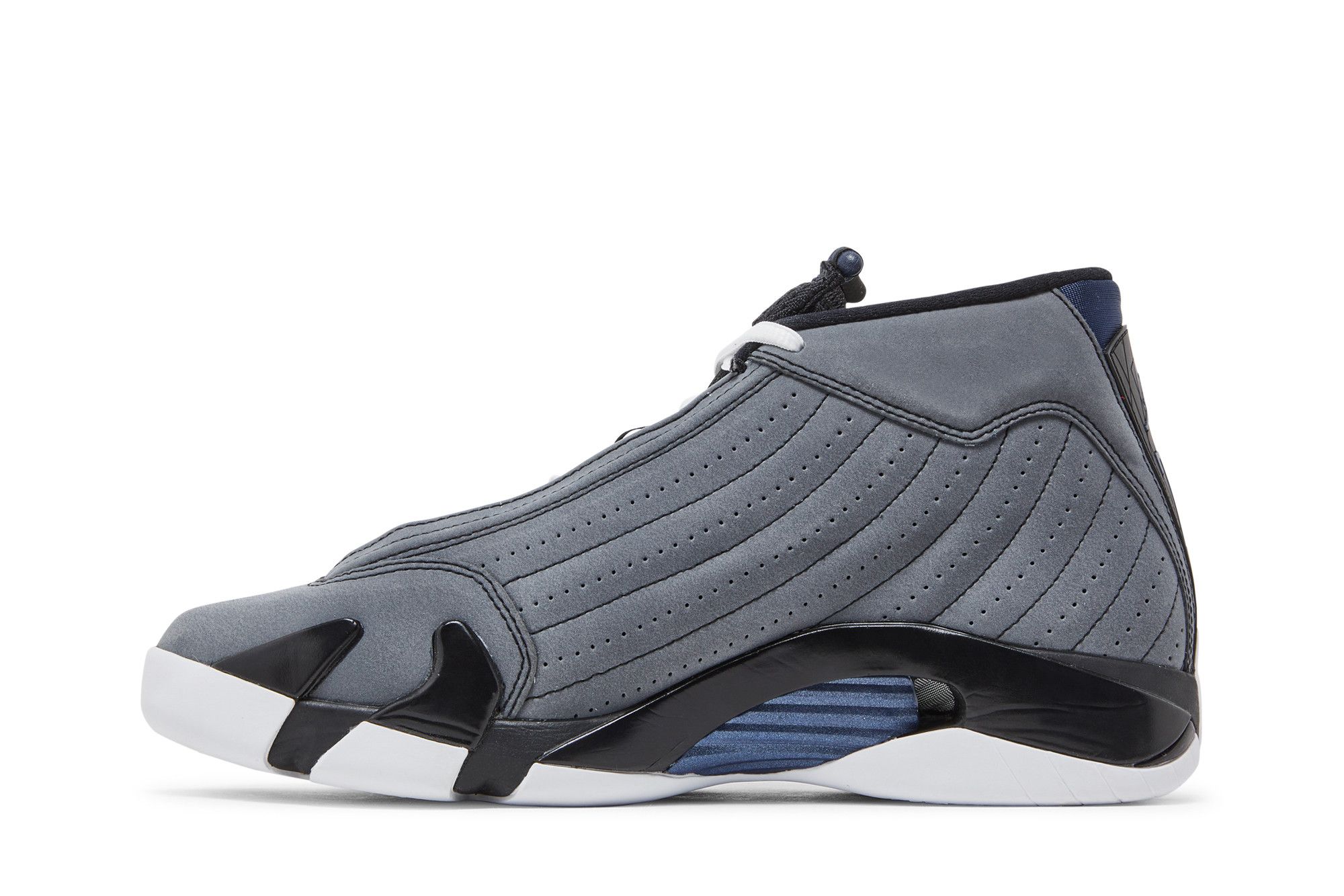 Jordan 14 graphite chartreuse top