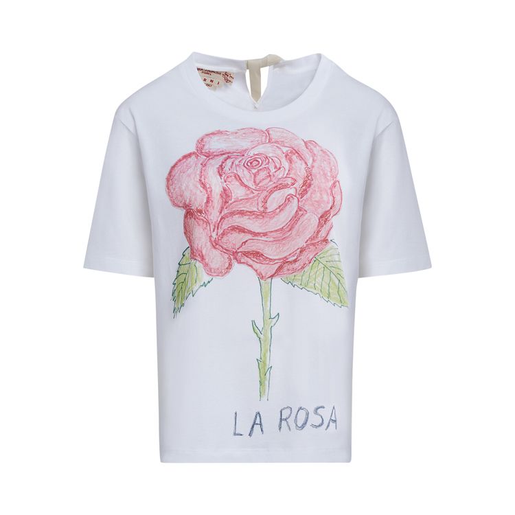 Marni La Rosa Tee Lilly White