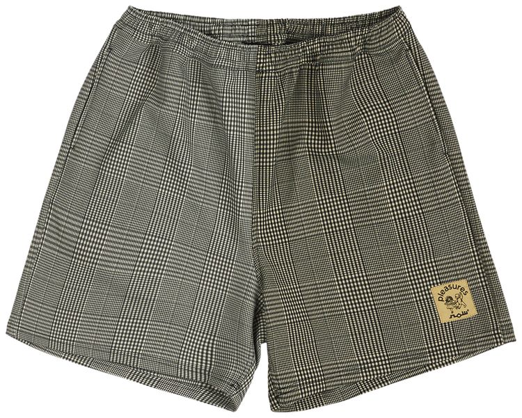 Pleasures Chase Plaid Shorts Black