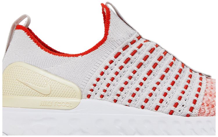 Nike Wmns React Phantom Run Flyknit 2 Vast Grey Orange