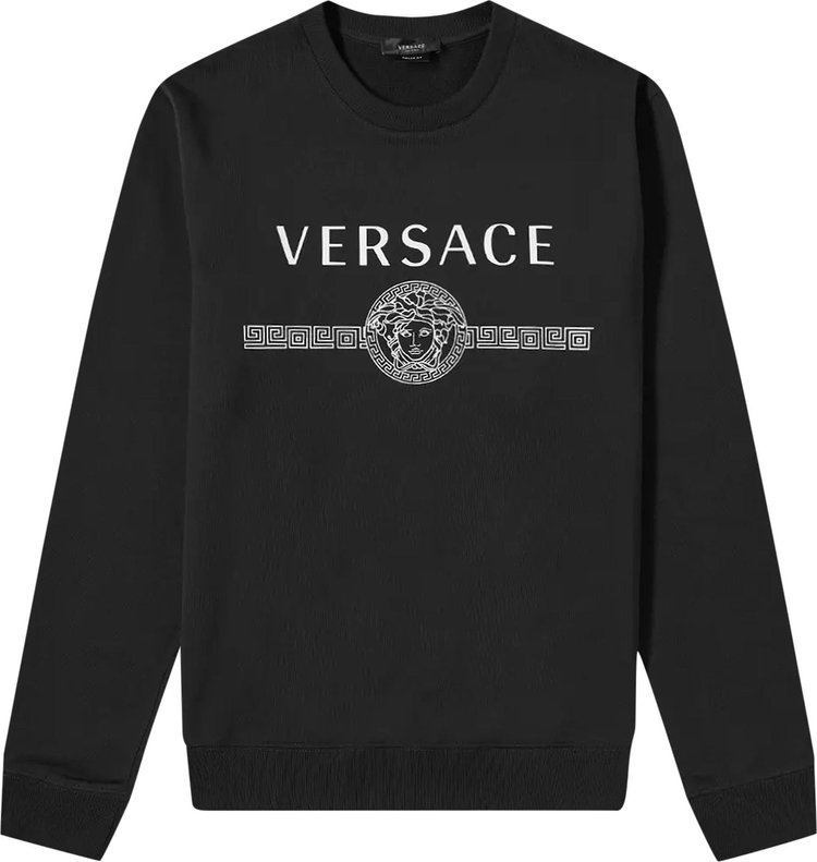 Versace Medusa Logo Print Sweatshirt 'Black'
