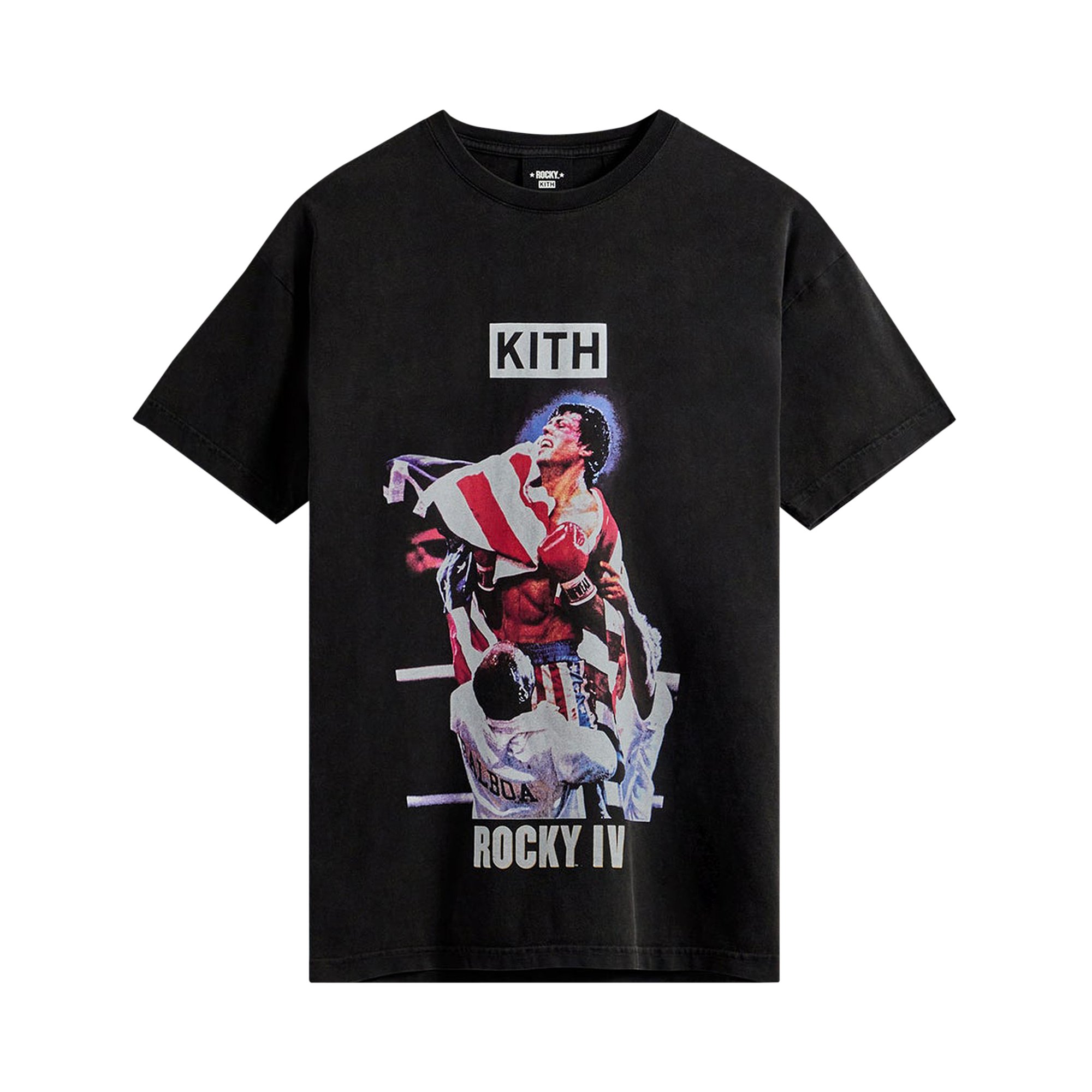 Buy Kith For Rocky IV Vintage Tee 'Black' - KH030162 001 | GOAT