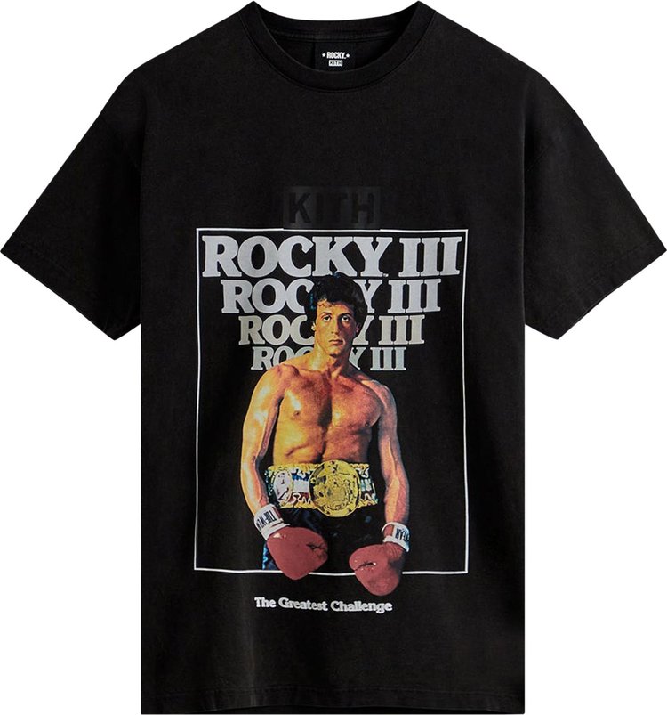 Buy Kith For Rocky III Vintage Tee 'Black' - KH030161 001 | GOAT