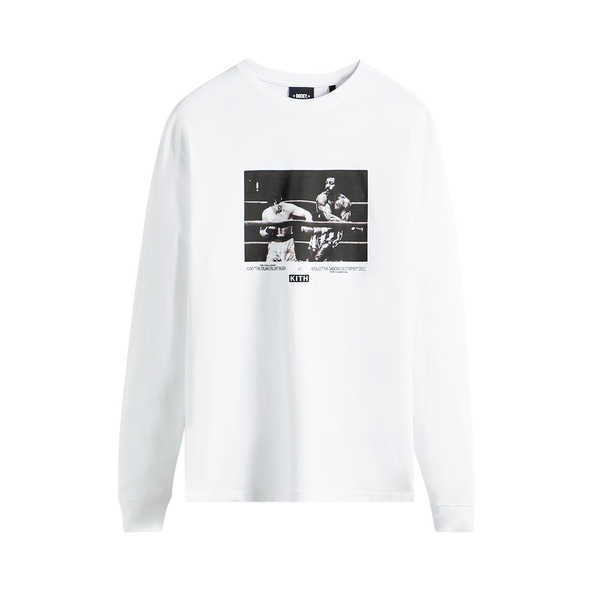 Buy Kith For Rocky Title Fight Long-Sleeve Tee 'White' - KH030153