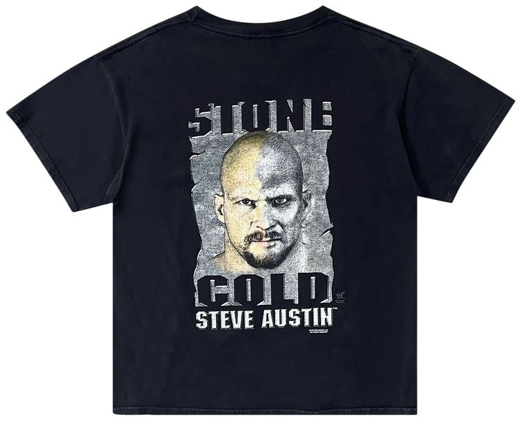 Vintage 1990s Stone Cold Steve Austin Tee Black