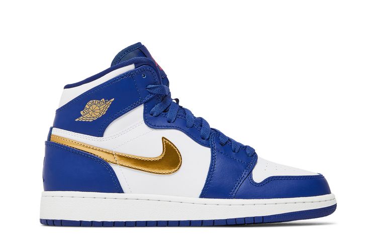 Air Jordan 1 Deep Royal Blue/Metallic Gld Cn-White-In