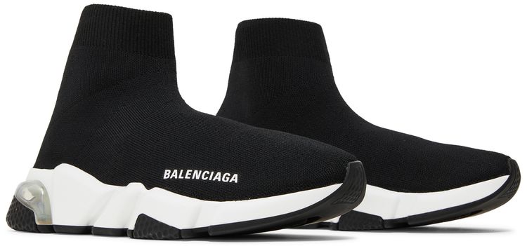 Balenciaga Wmns Speed Sneaker Clear Sole   Black