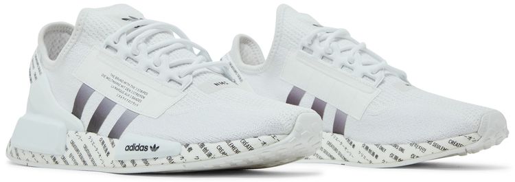 Adidas NMD R1 V2 Script White