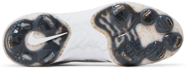 Nike Alpha Huarache Elite 3 Mid White Metallic Gold